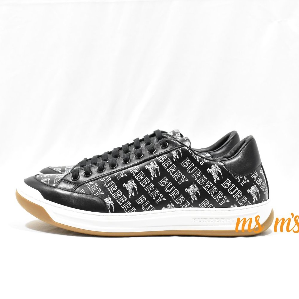 NIB Burberry burberry signature Black Sneaker US12 - Picture 2 of 8
